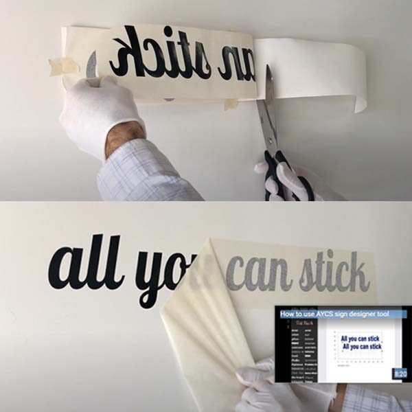 Vinyl Lettering Stickers 4044cm Height, Self Adhesive Signs For Indoor