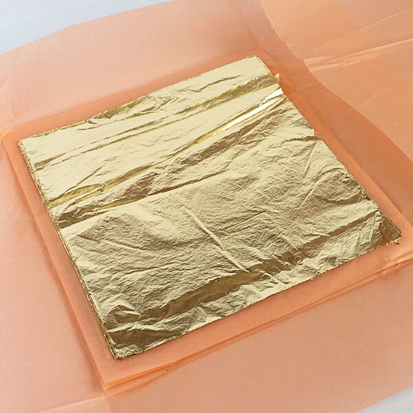 16 X 16 Cm 100 Sheets Imitation Gold Leaf Foil Sheets Gilding