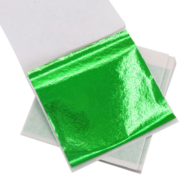 Green Foil, For DIY Beauty Salons, Glass & Ceramic Crafts, Leaf size ...